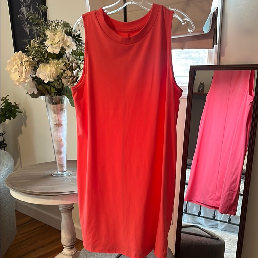 Sleeveless Coral Dress